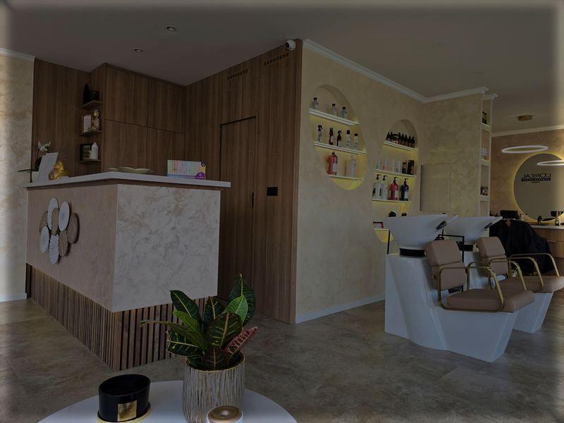 Recepcia a umývarka salóna Hair Essence